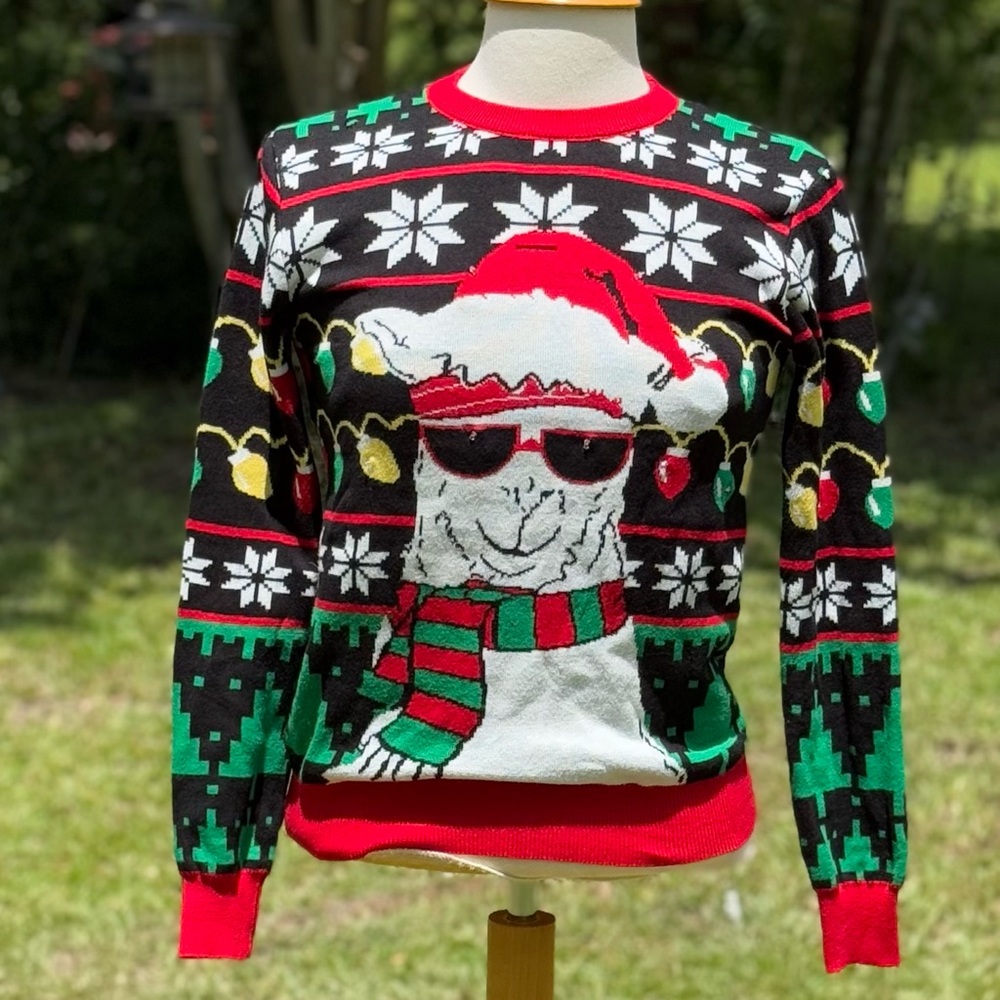 NIB Adukide Festive LED Lighted Ugly Christmas Sweater Size 150 XS (CWT0001)